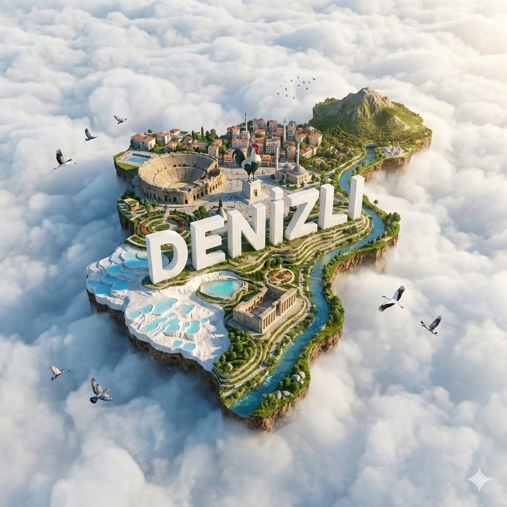 Floating City Island - Photoreal 4K Poster 生成效果示例