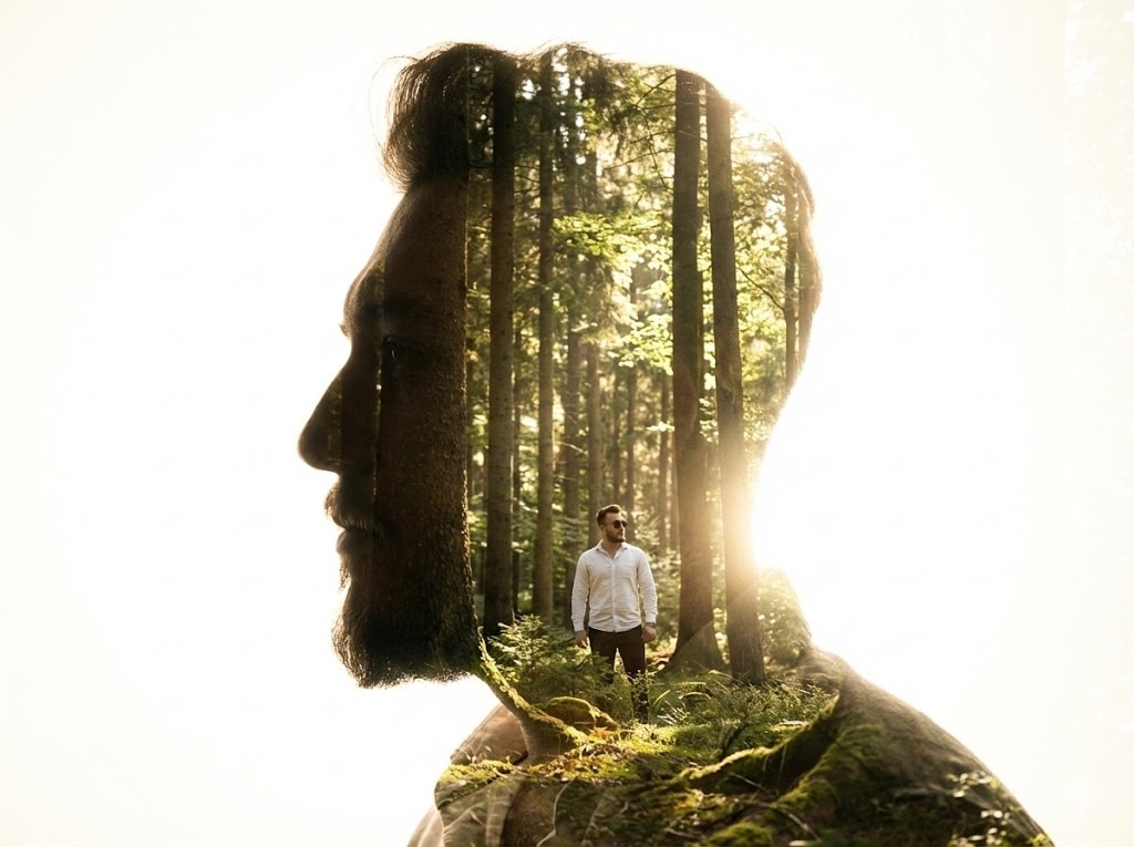 Double Exposure Portrait 生成效果示例
