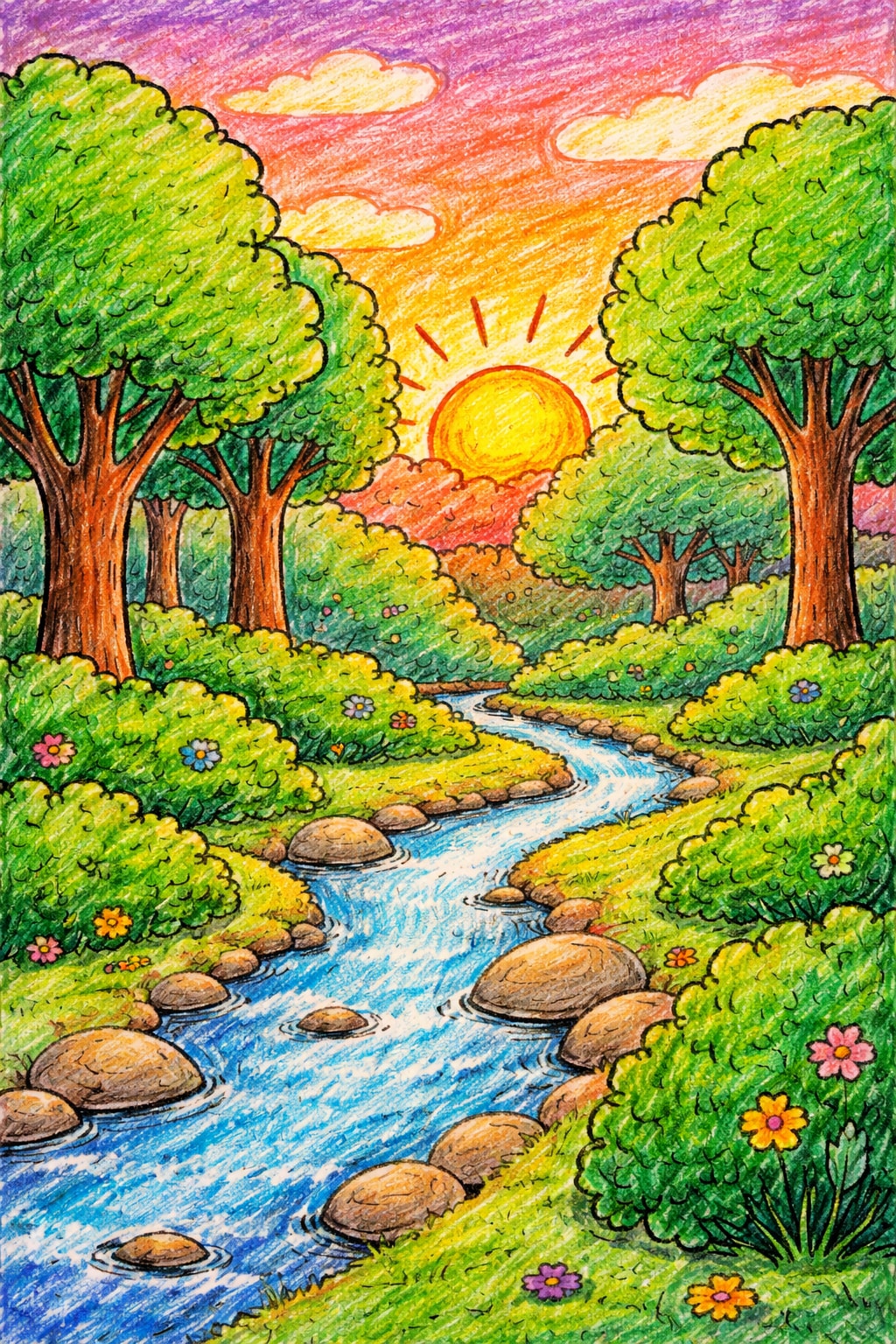 Childs Coloring Style 生成效果示例