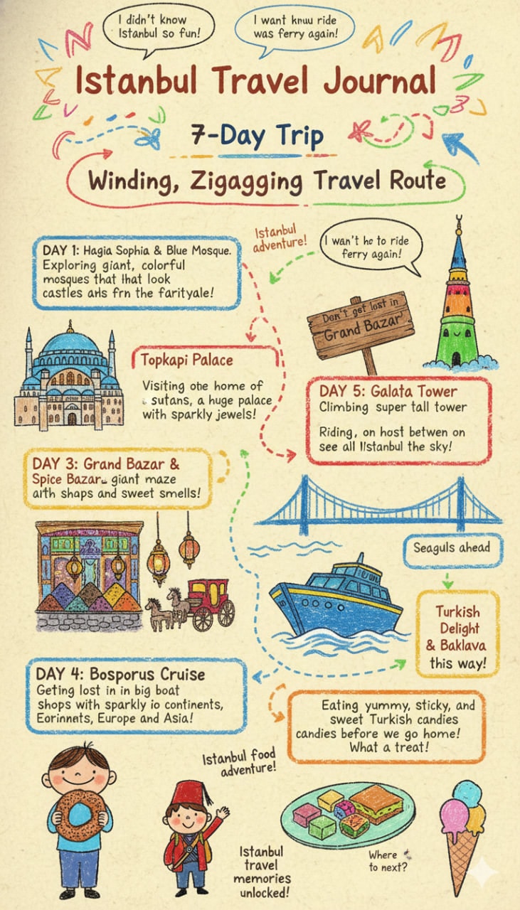 Istanbul Travel Journal 生成效果示例