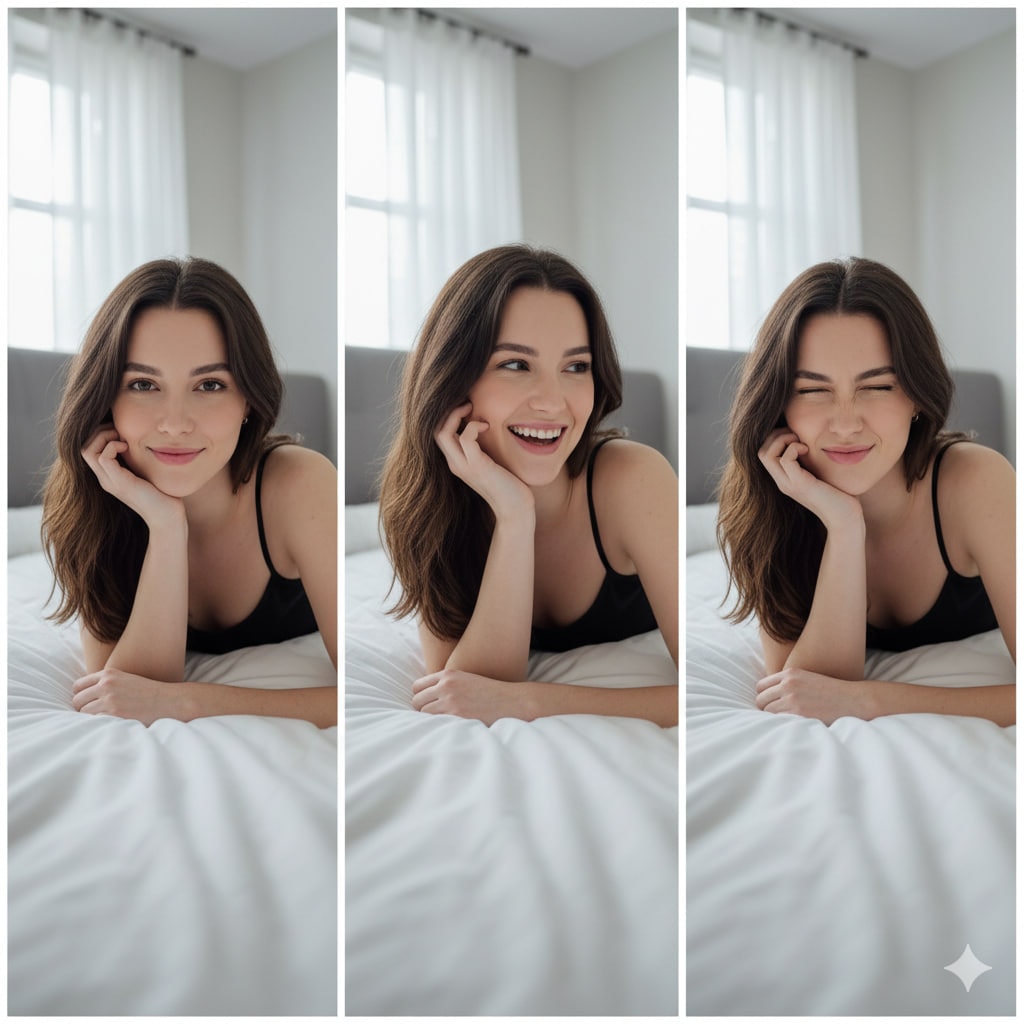 Young woman with mixed ethnicity features 生成效果示例