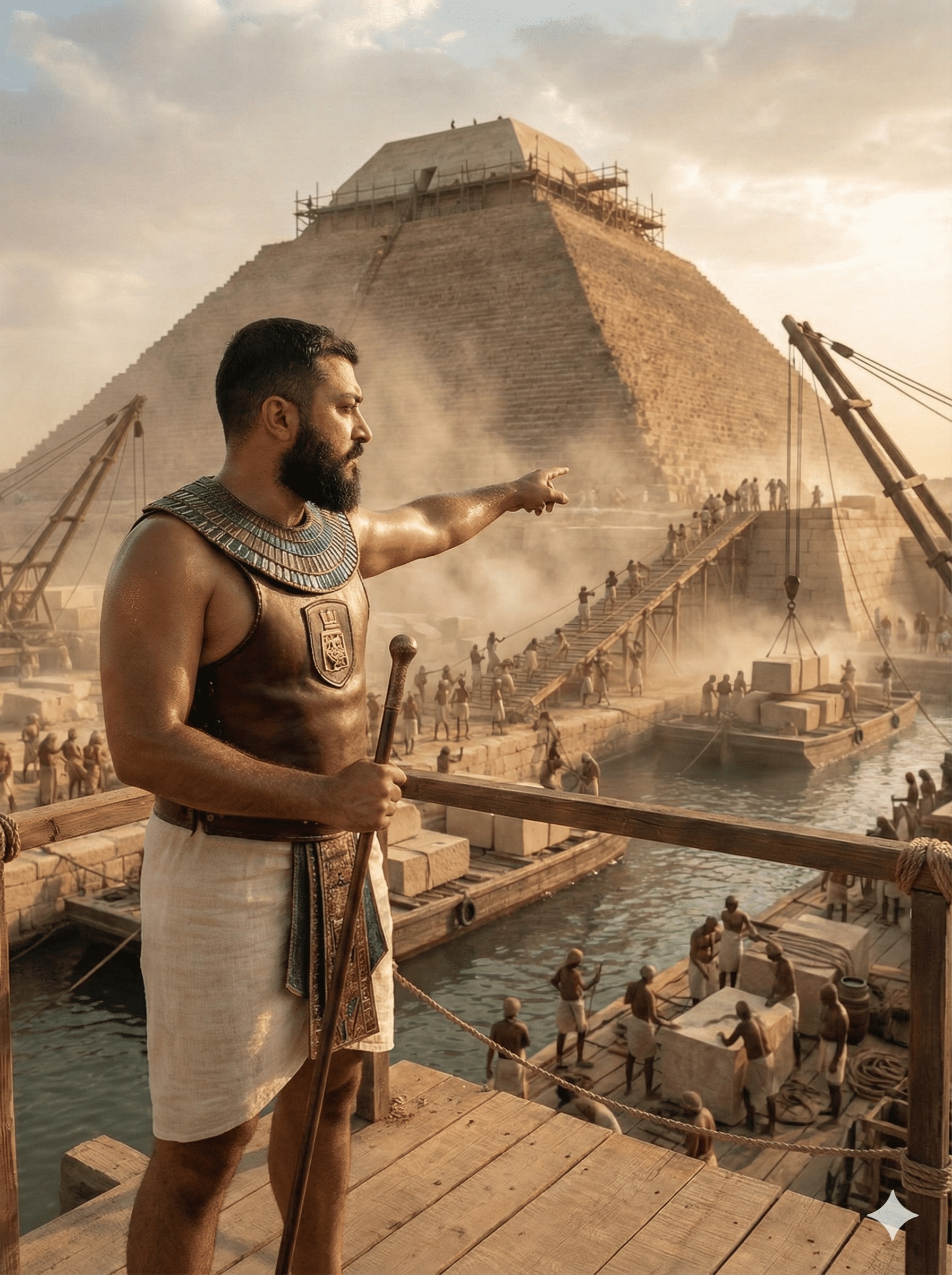 A Half-Built Pyramid and the Leader Who Turned Labor Into Legacy 生成效果示例