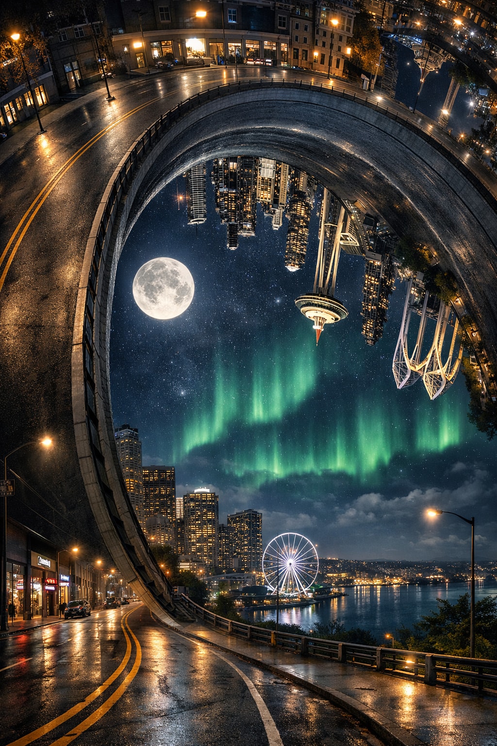 Surreal City Scene 生成效果示例