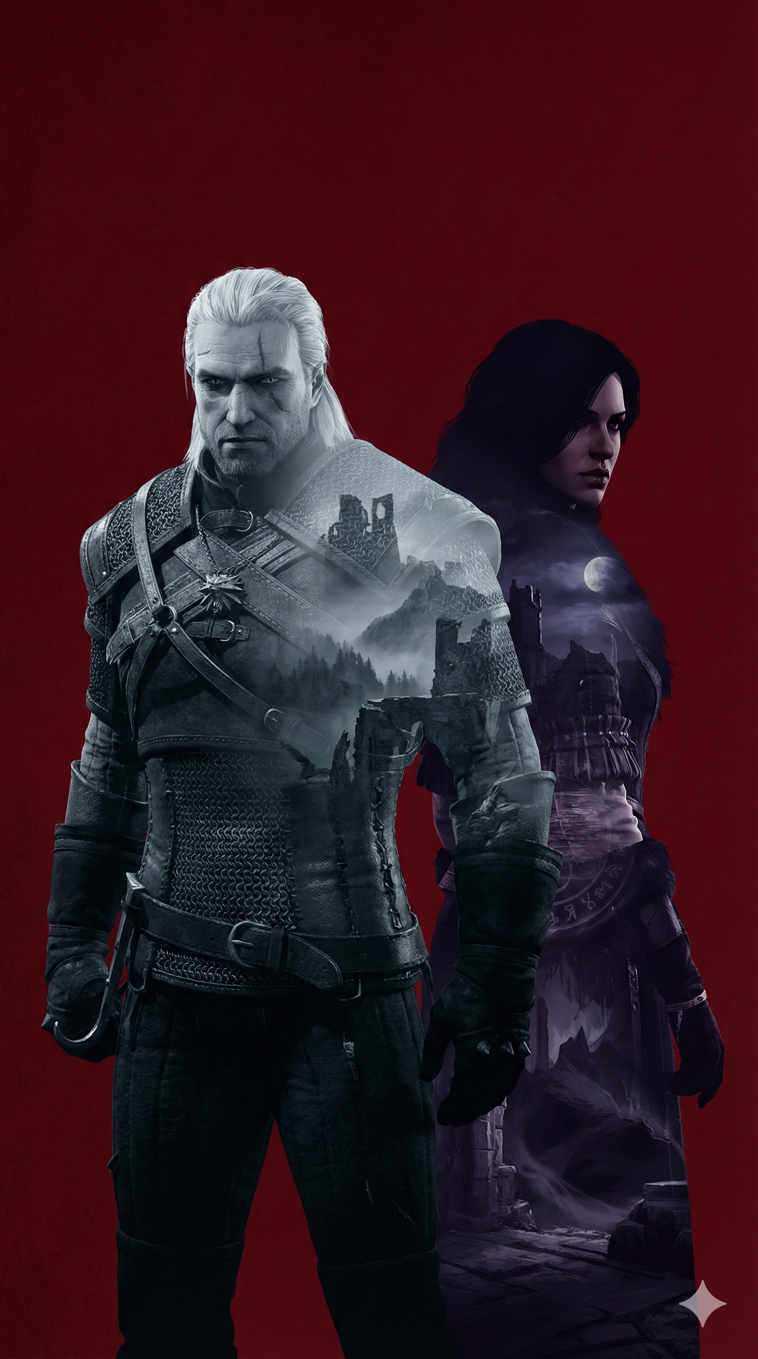 The Witcher - Double Exposure Effect 生成效果示例