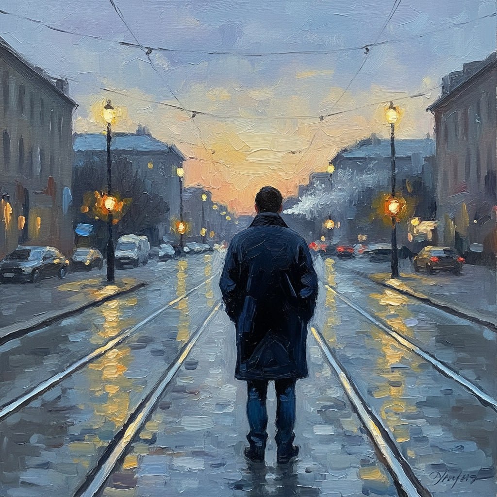Impressionistic Urban Solitude 生成效果示例