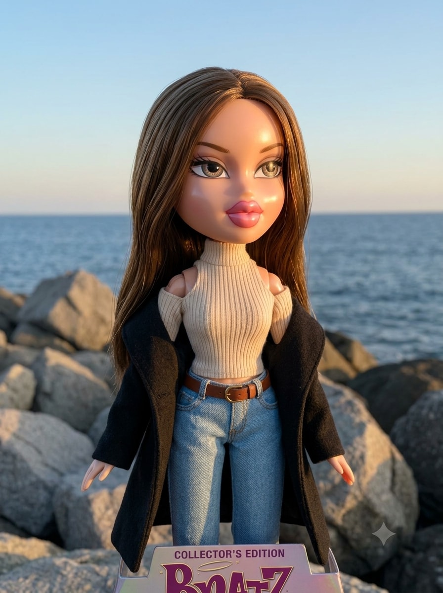 Photorealistic Bratz Vinyl Doll 生成效果示例