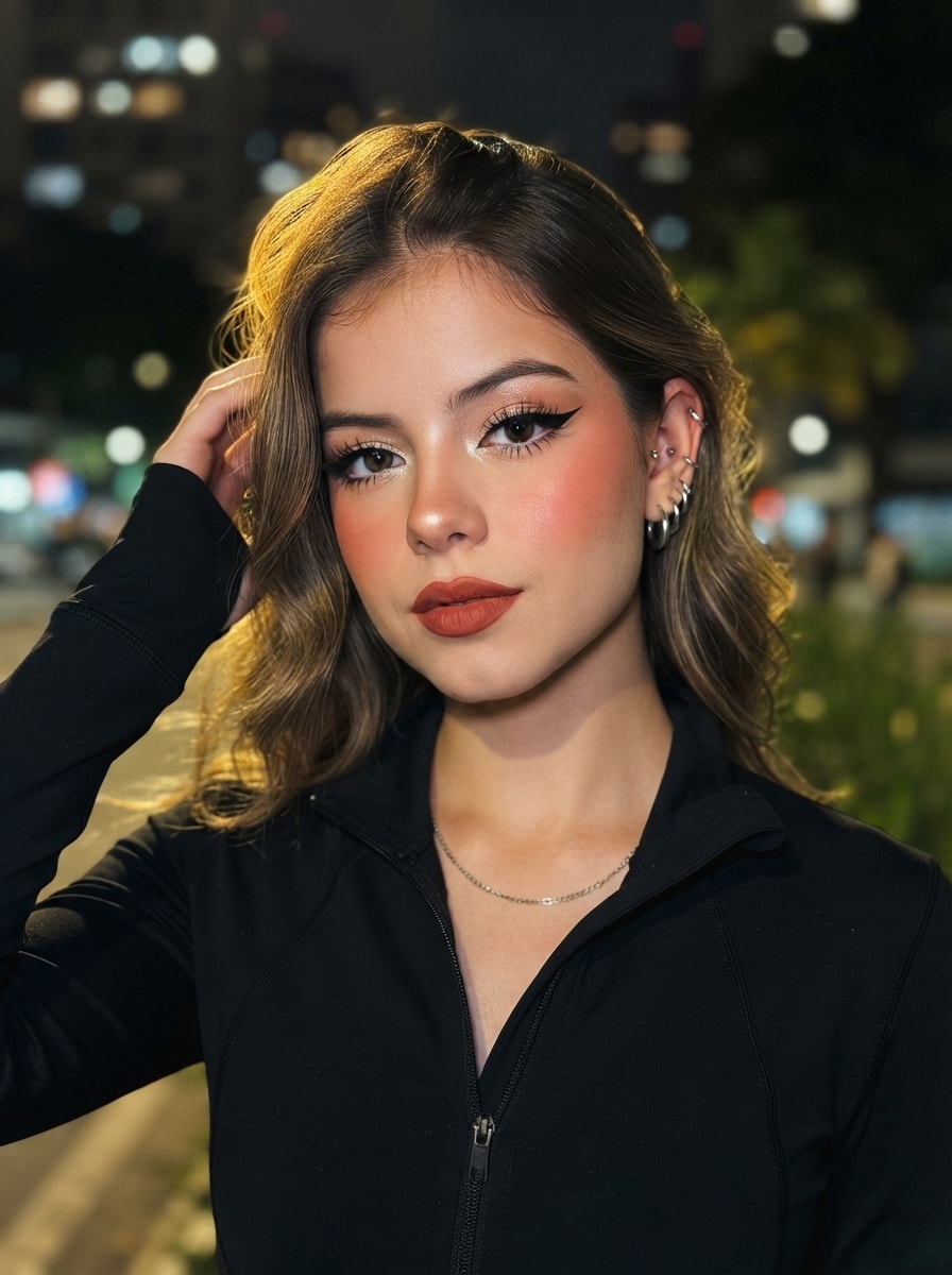 Cinematic Urban Night Portrait 生成效果示例