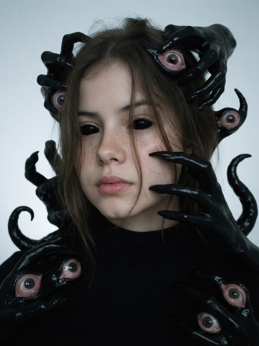 Dark Surreal Organic Portrait 生成效果示例