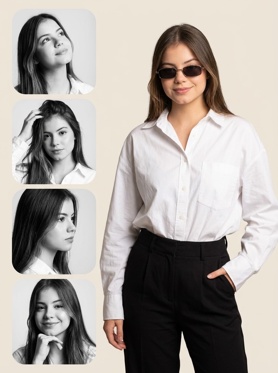 Editorial Fashion Collage Moodboard 生成效果示例